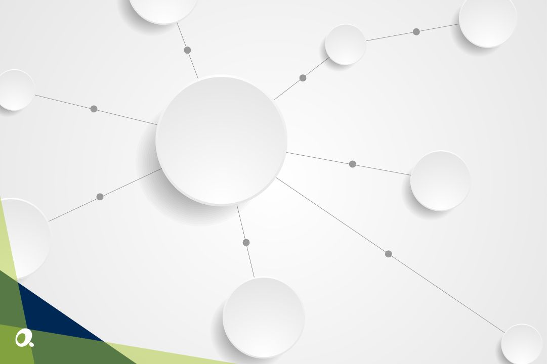 Abstract diagram with connected circles, representing Sage Intacct integrations across business systems.